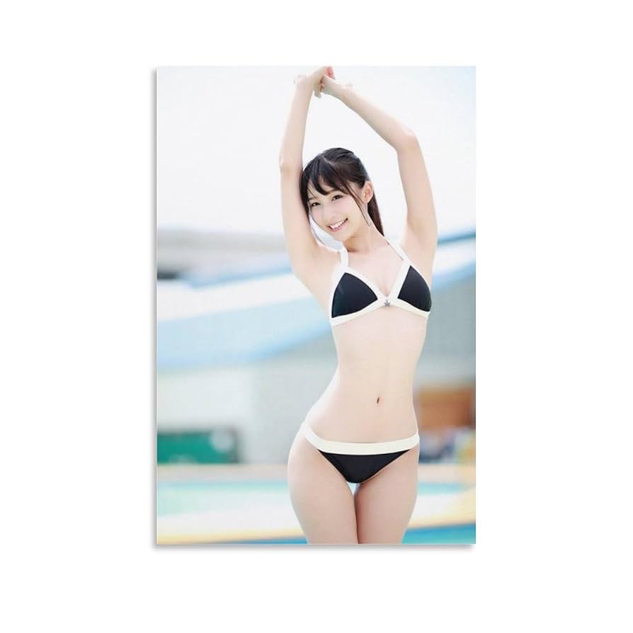 白下ひな　直筆　イラスト　油絵　美少女　キャンバス Amazon.co.jp: 高鶴桃羽 美少女 水着 ポスター (16) ホーム装飾